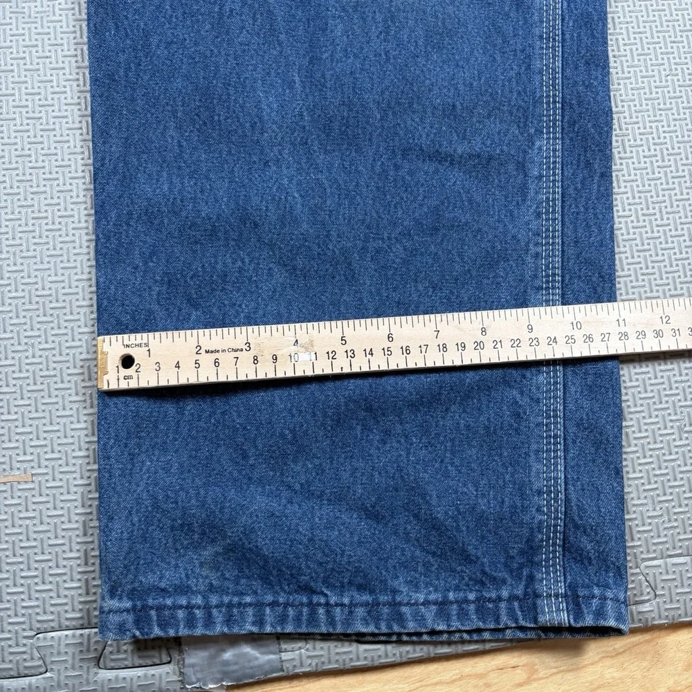 Carhartt Denim Overalls Mens 42x29 Blue Bib Carpenter Workware